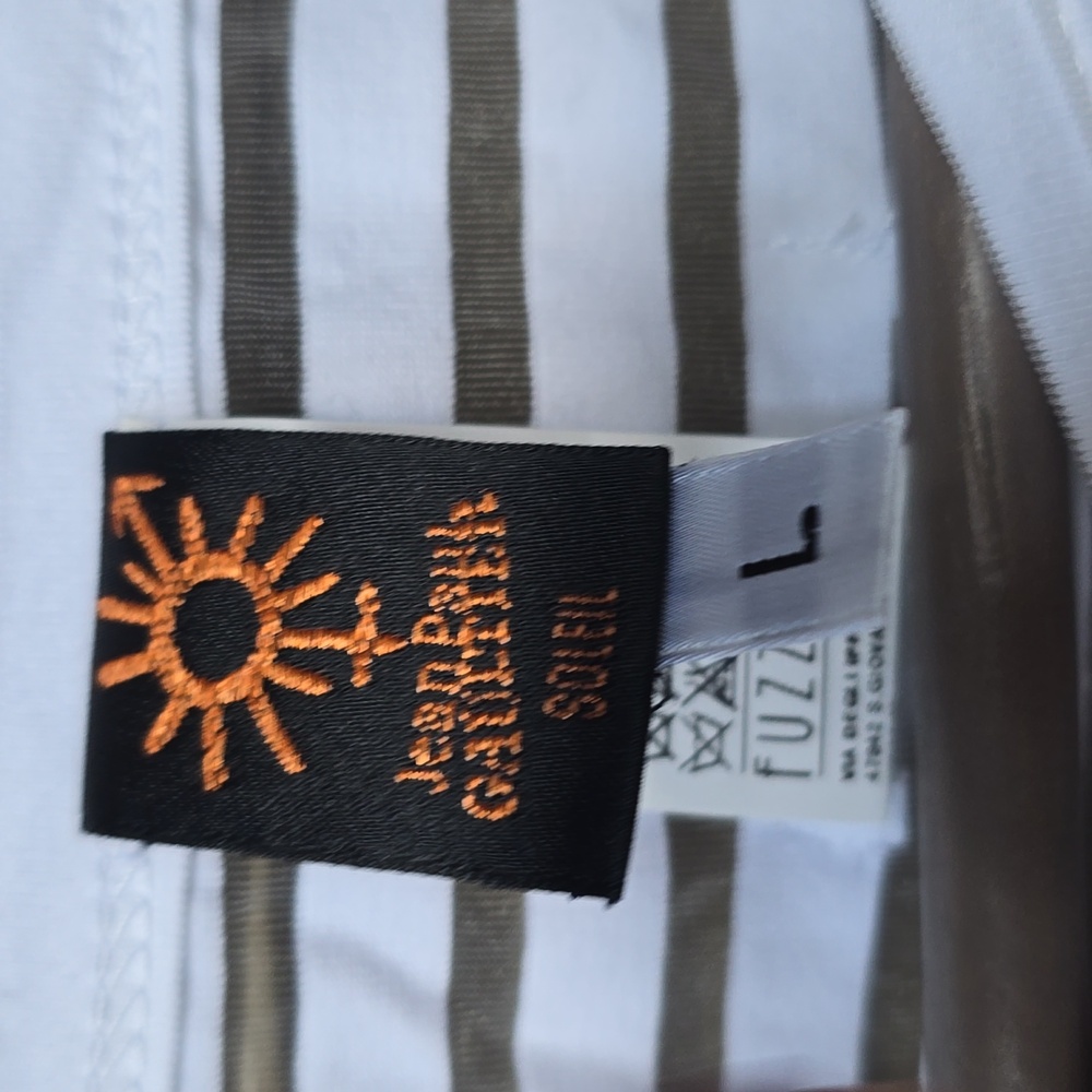 Jean Paul Gaultier Soleil Nautical Stripe Shirt Large new - Picture 8 of 13